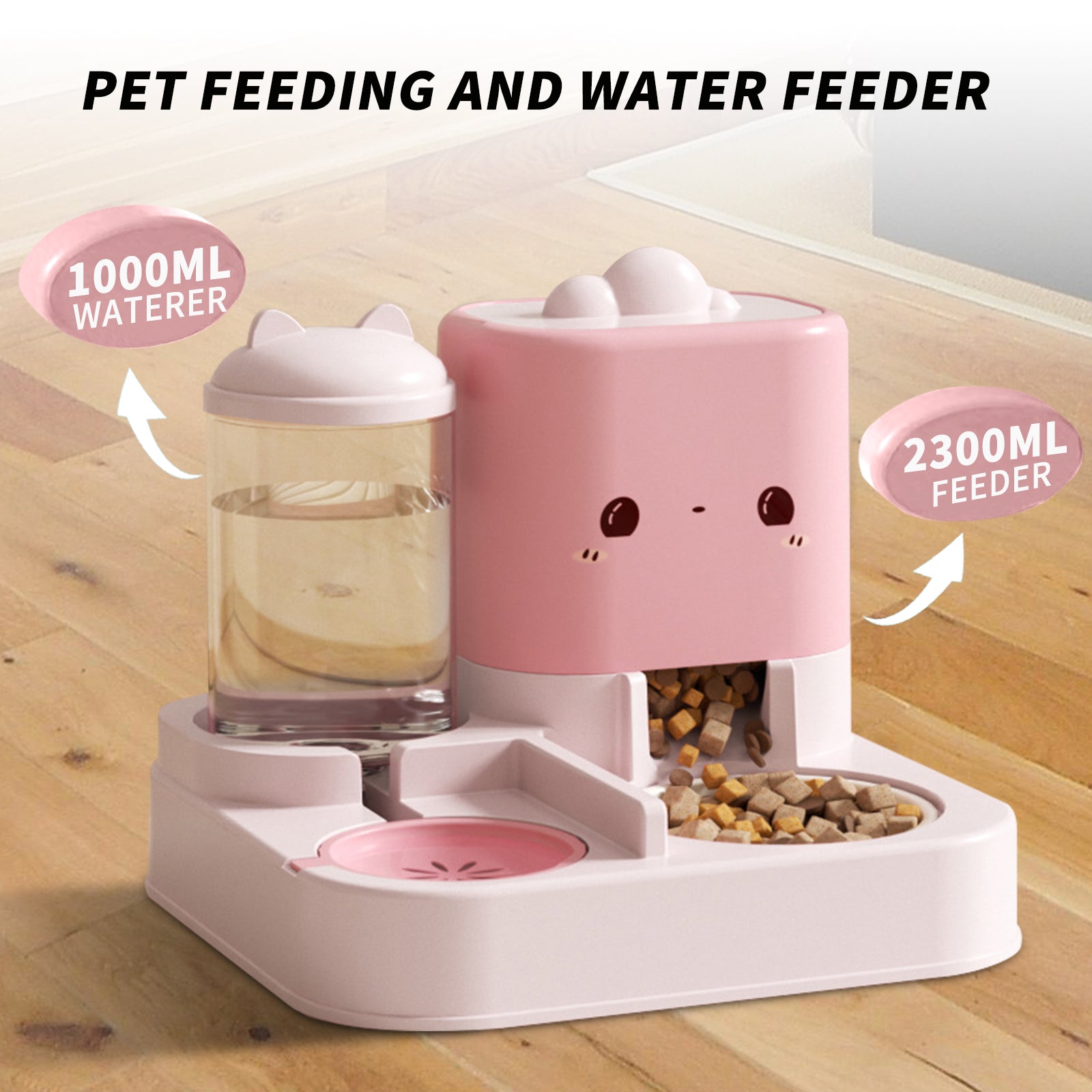 Cartoon Cloud Cat and dog Ear Feeding and Water Feeding, Pet Essential Item for Home and Travel