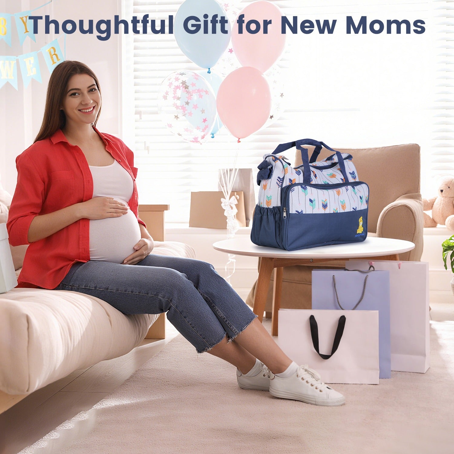 5Pcs Baby Diaper Bag Set / Travel Tote Bags