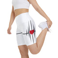 Women's Heartbeat Workout Shorts - Activewear Fitness Gym Gift