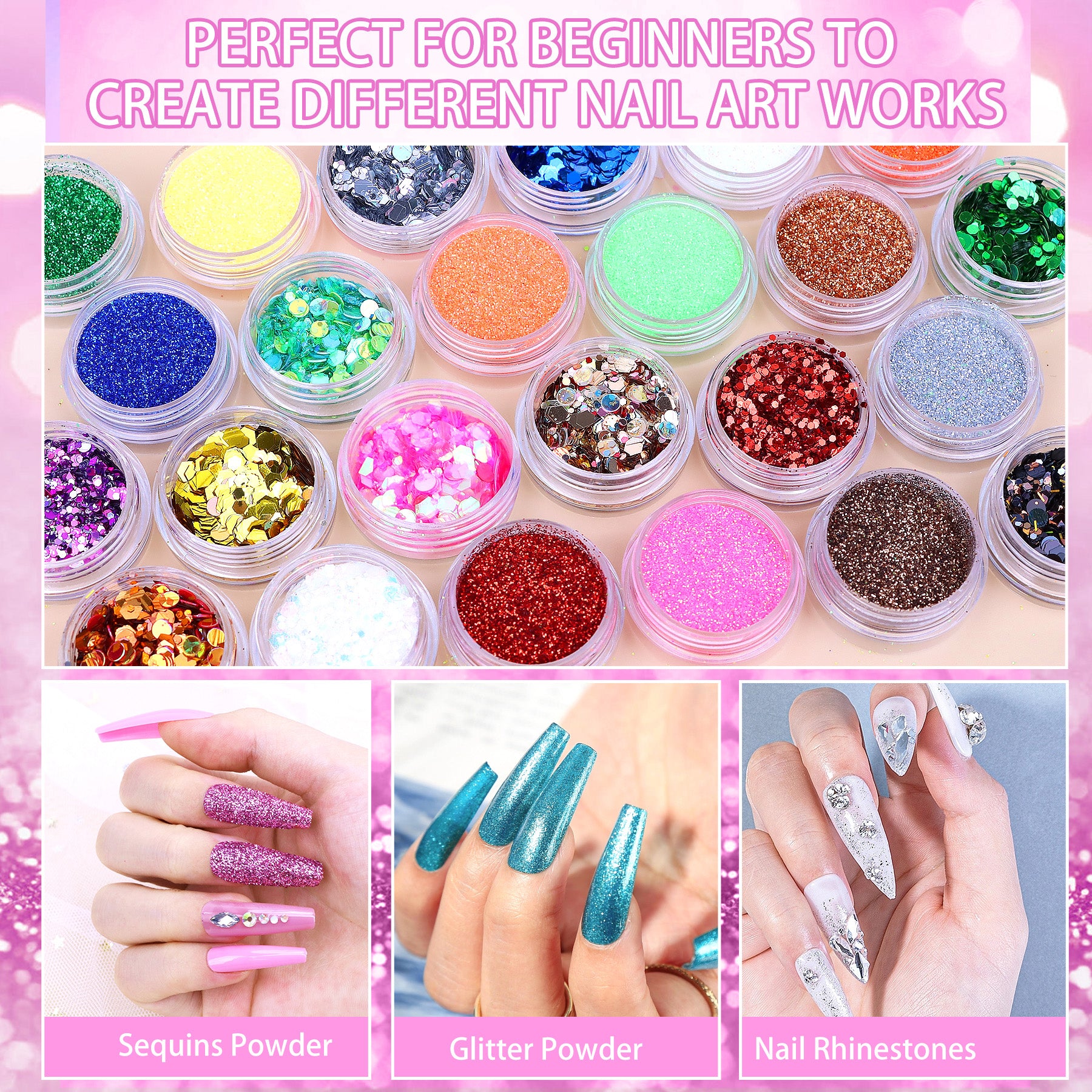 Professional Acrylic Nail Kit and Art Tools