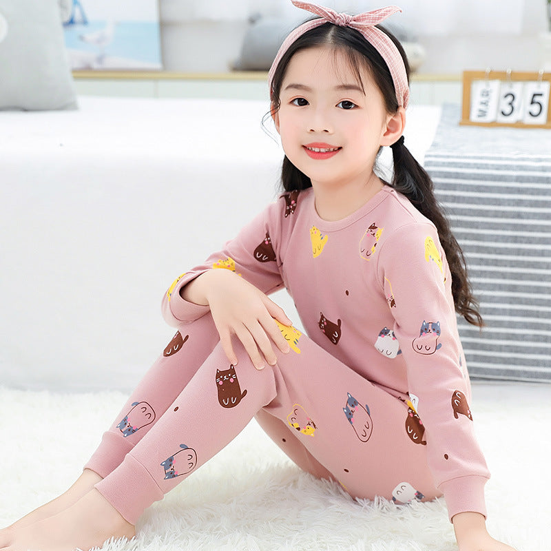 Sleepwear Cotton Autumn Clothing and Pants Set