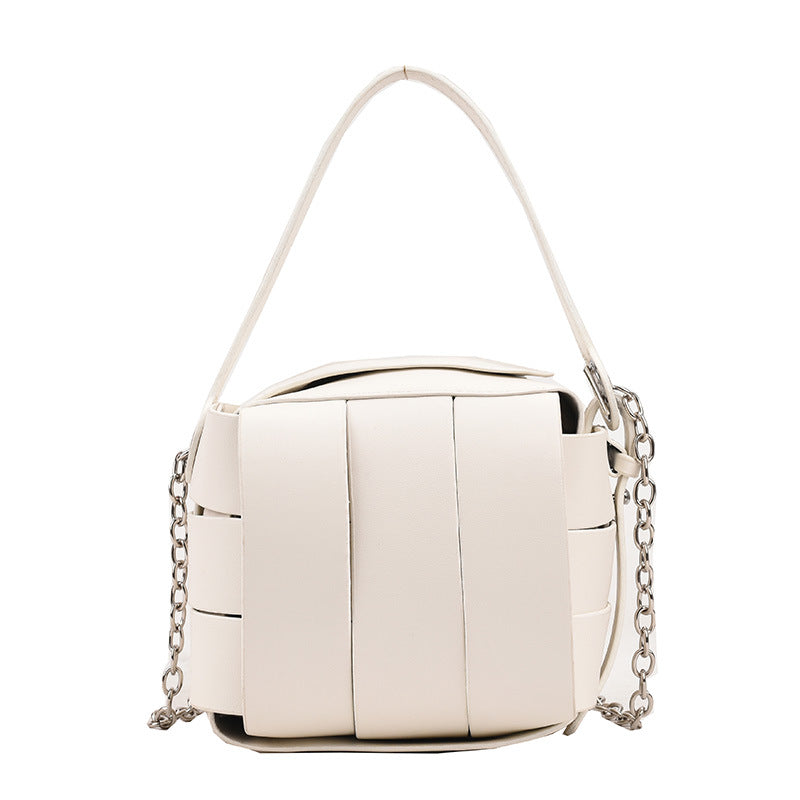 Leather Handbags For Women Vintage Spliced Fashionable