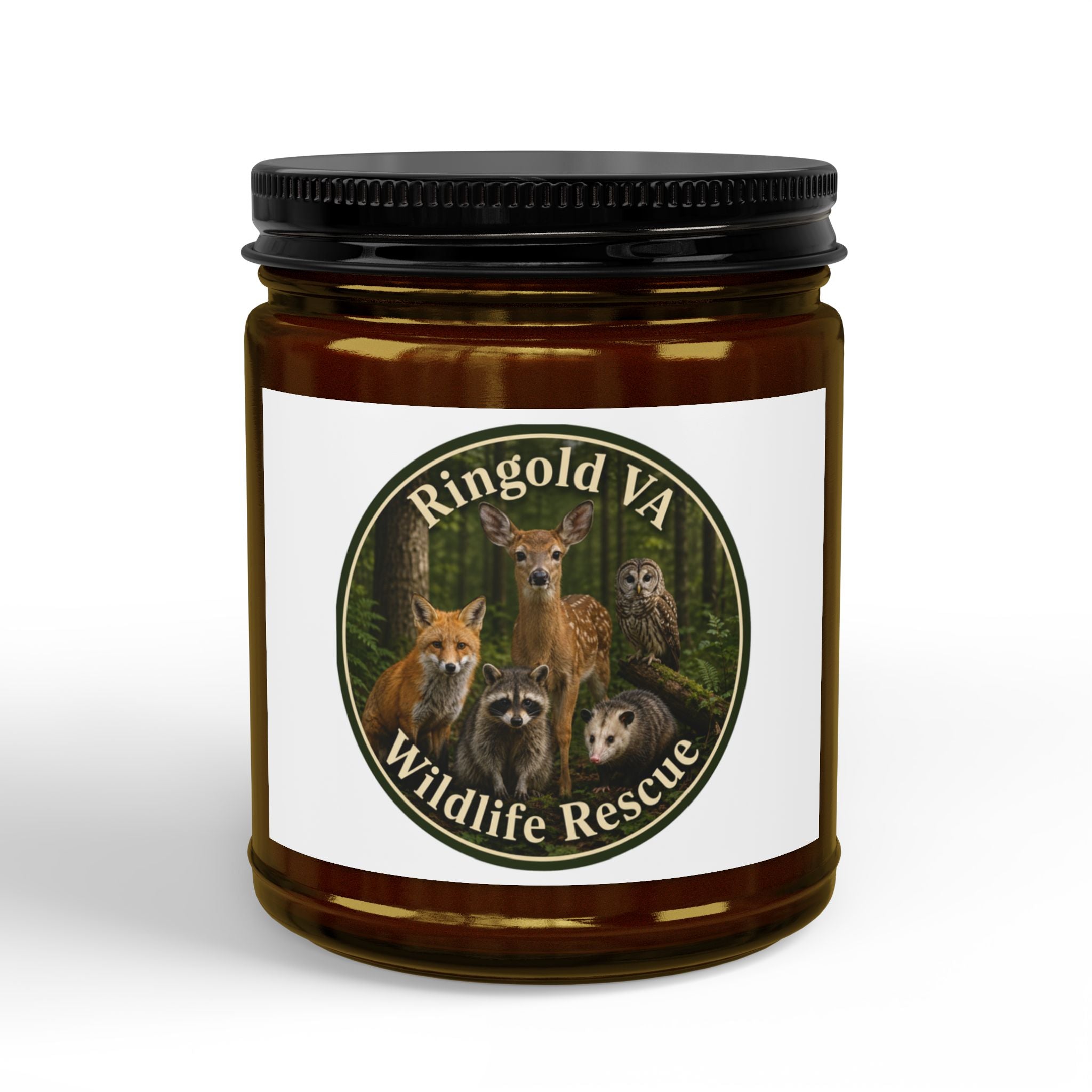 Wildlife Rescue Soy Candle - Ringgold VA Scented Jar (4oz & 9oz)