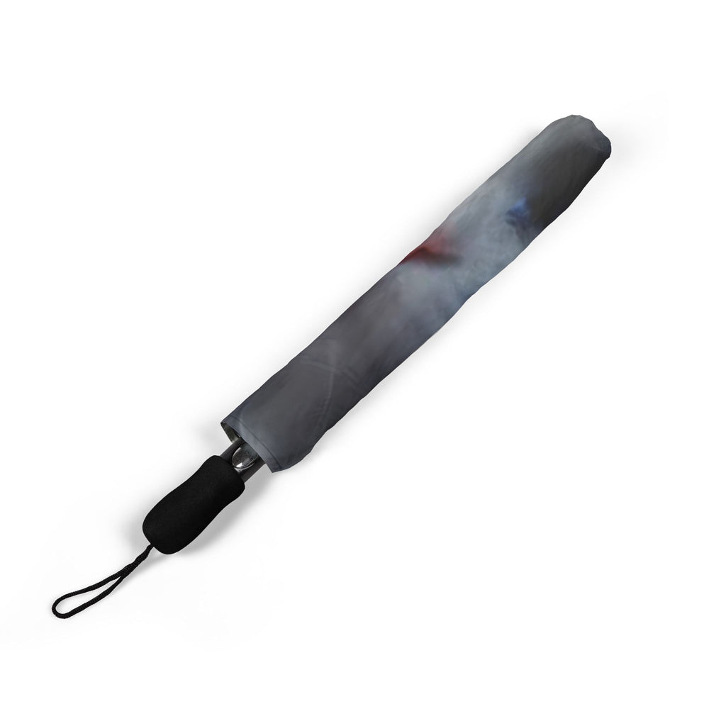 Cosmic Cat Umbrella - Foldable Space Cat Rainy Day Accessory