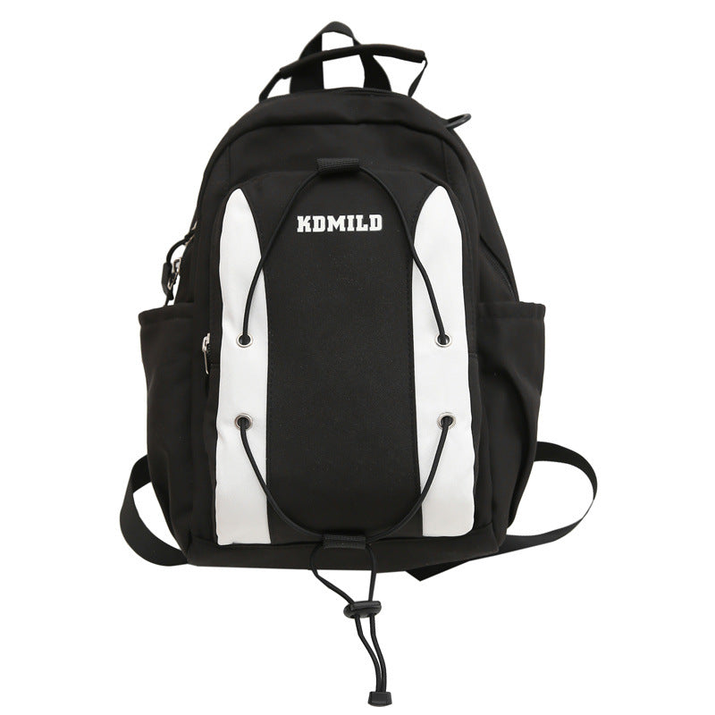 Campus Style Minimalist And Versatile Drawstring Backpack