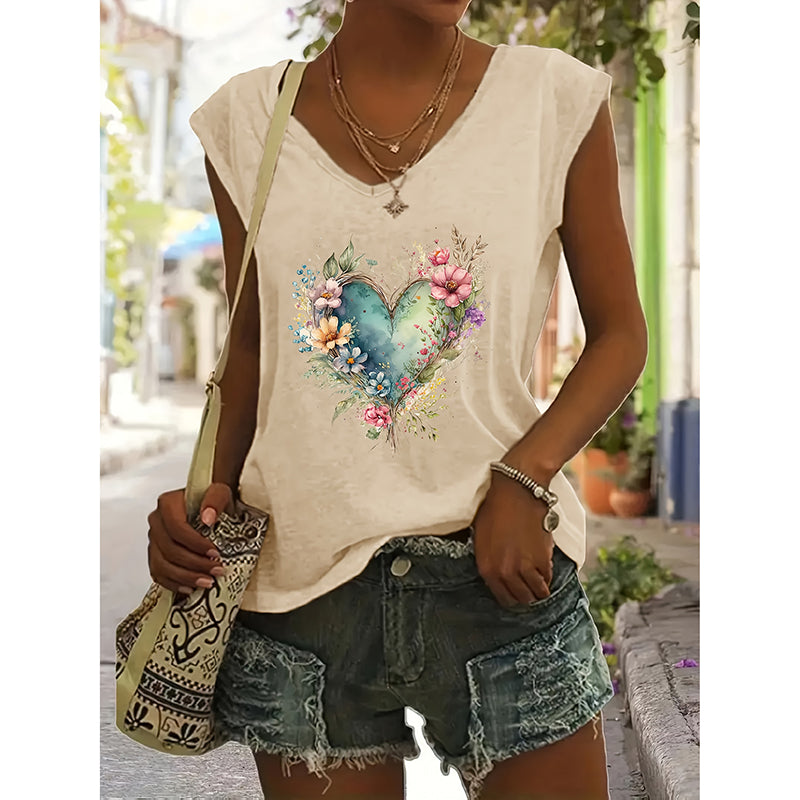 2-Pack Women's Floral T-Shirts Be Kind Wildflowers Graphic Print