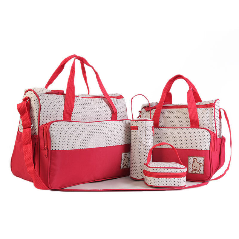5pc. Large Capacity Diaper Bag Set