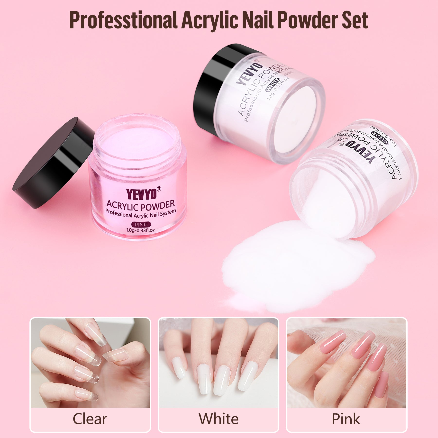 Professional Acrylic Nail Kit and Art Tools