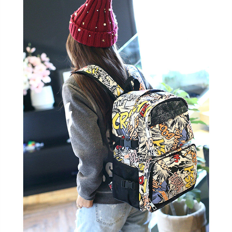 Women's Korean Style Large Capacity Travel Bag / College / School Backpack