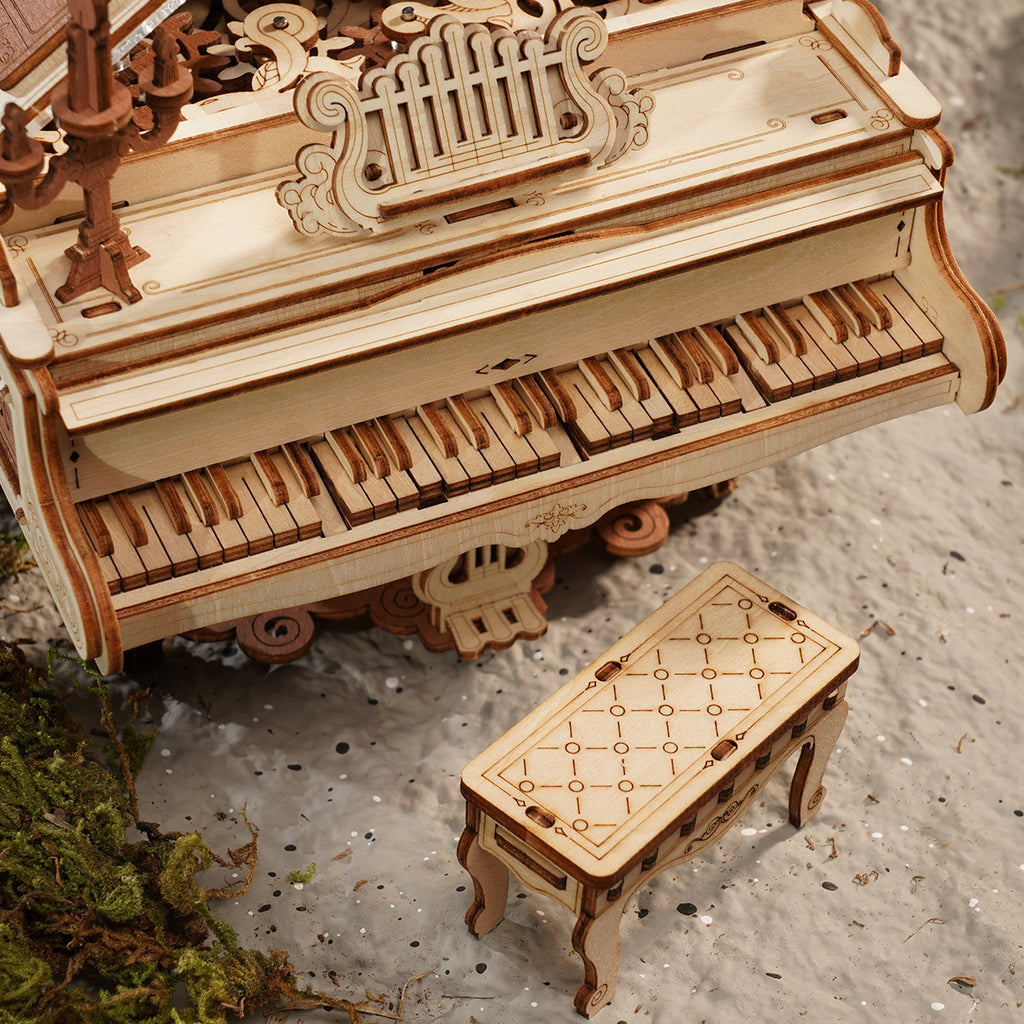 Robotime 3D Wooden Puzzle Magic Piano Music Box - 223pcs