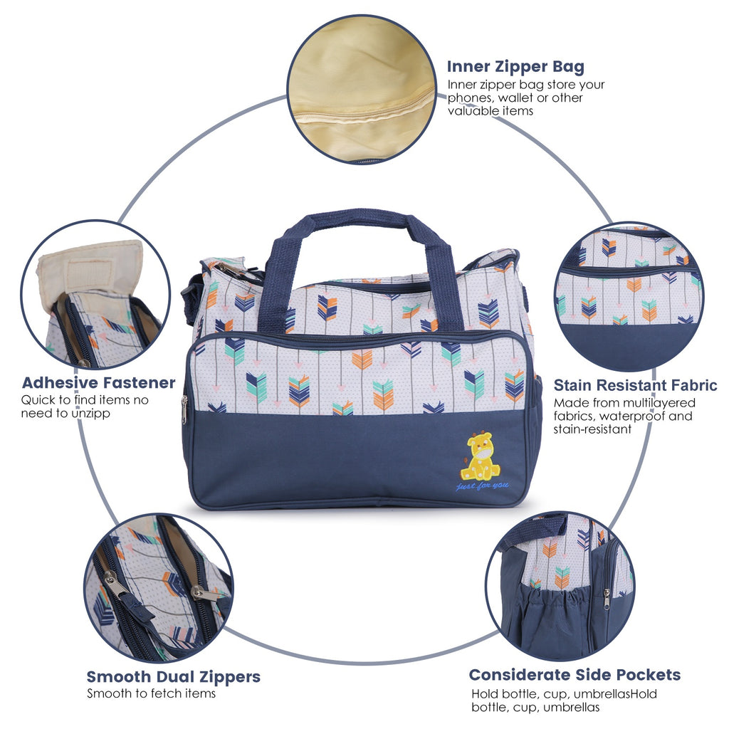5Pcs Baby Diaper Bag Set / Travel Tote Bags