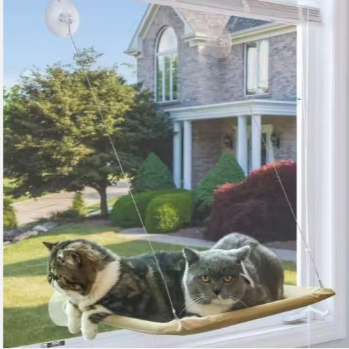 Cat Window Hammock with Suction Cups | Relaxing Perch for Cats