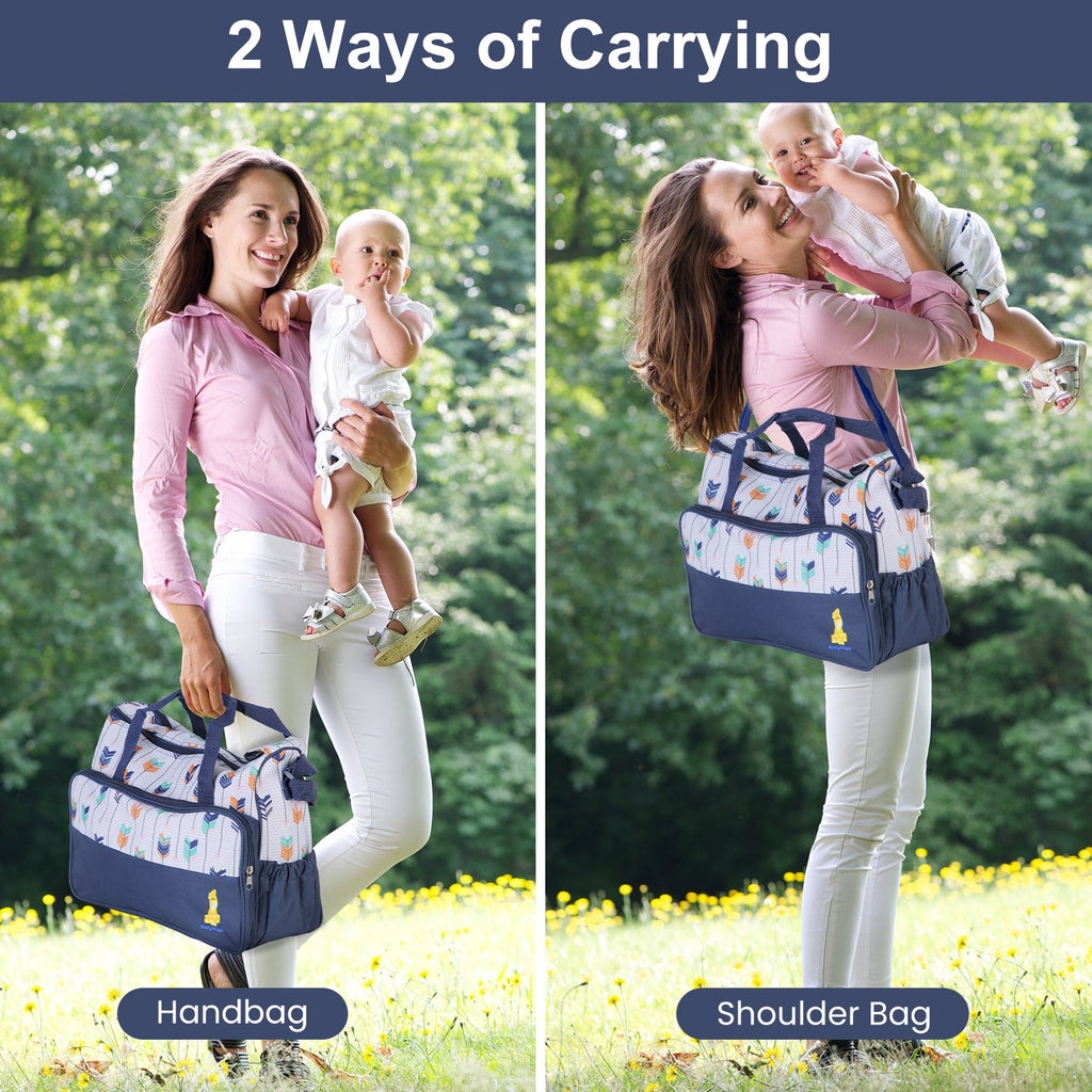 5Pcs Baby Diaper Bag Set / Travel Tote Bags