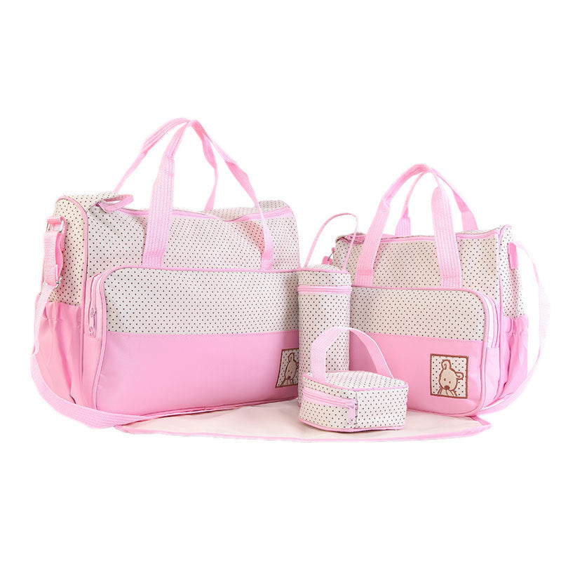 5pc. Large Capacity Diaper Bag Set