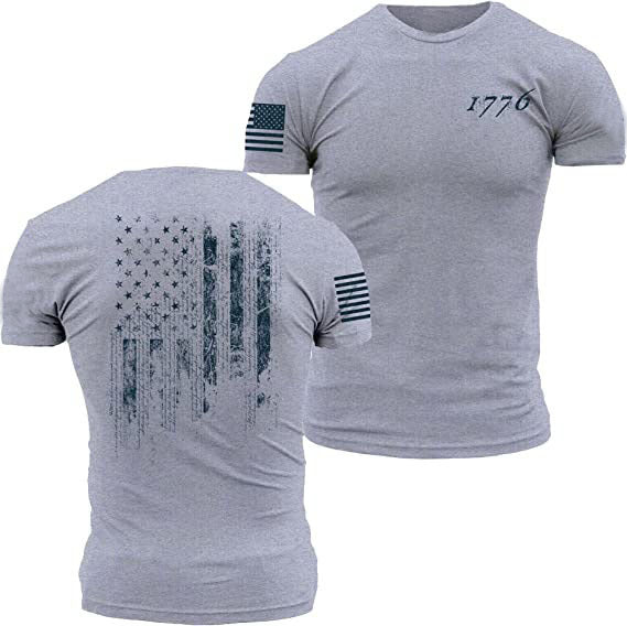 American Acid 1776 US Flag Men Clothing T-Shirt