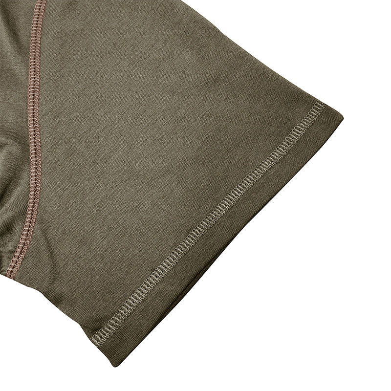 Men's V-Neck Polo Shirt - Short Sleeve Button Summer Top