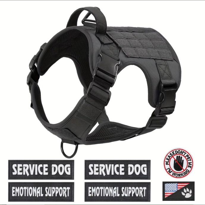 Tactical Dog Harness Vest | Reflective No-Pull Service