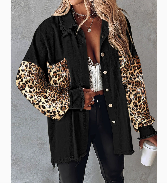 Women's Off-Shoulder Serpentine Top - Long Sleeve Casual Shirt
