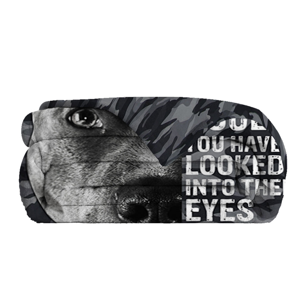 1pc Flannel Black Background Dog Cute Pet Theme Printed Blanket